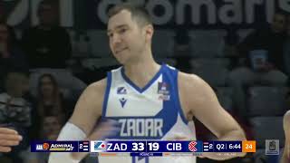 AdmiralBet ABA League 2024/25 highlights, Round 16: Zadar – Cibona (10.1.2025)