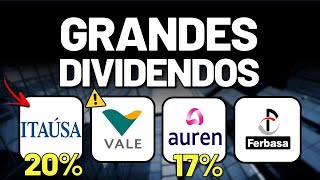 20% de Dividend Yield na Itaúsa (ITSA4)? Dividendos extraordinários do Banco Itaú? VALE3 AURE3 FESA4