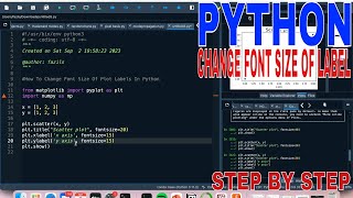 ✅ How To Change Font Size Of Plot Labels In Python 🔴