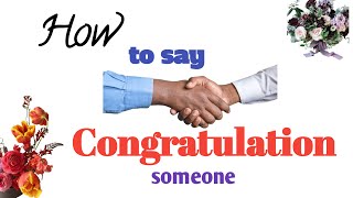 Congratulations messages for success | How to Congratulate Someone in English