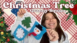 Christmas Tree Granny Square | Vlogmas Day 3