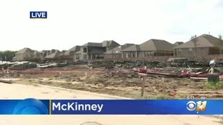 Neighbors watch helplessly as fire tears through McKinney neighborhood