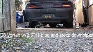 Challenger SXT V6 X-pipe vs. H-pipe vs high-flow downpipe