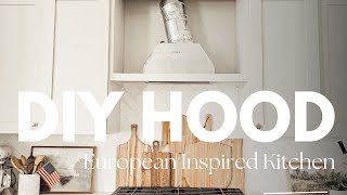 DIY European Kitchen Range Hood Cover