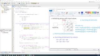 Java Tutorial 34 - Processing Two-Dimensional Arrays 1-3