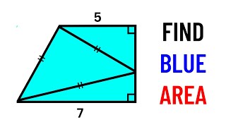 Find Blue Area | Math Olympiad Geometry Question