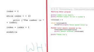 While loop GCSE Computer Science