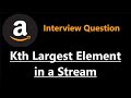 Kth Largest Element in a Stream - Leetcode 703 - Python