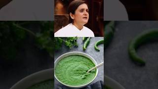 Master🧑‍🍳 Chef Garima Arora 's Style Green Chutney Recipe😋 || #greenchutney #shorts #masterchefindia