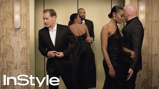 Black Lightning Cast | 2018 Golden Globes Elevator | InStyle | #shorts