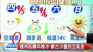 立綱氣象報報~兒童節天晴中午熱 戶外活動多喝水│中視新聞 20180403