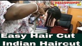 layer cut / Easy hair cut / @DIMSPARIBER #hair #haircut #beautiful #online #girl #free #kolkata