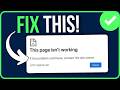 HOW TO FIX 401 ERROR CODE (2026) | This Page Isn’t Working Http Error 401 Problem