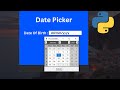 Creating a Date of Birth Entry with TkCalendar in Python Tkinter
