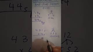 multiplication in base five system