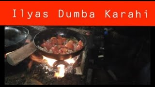 Famous ilyas Dunba Karahi Truck adda Lahore cooking on woodfire | Lamb karahi | Amazing street food