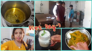 Interior କାମ ର ହେଇଗଲା ଶୁଭାରମ୍ଭ🤗||Diet ର 3rd Day ରେ କଣ ସବୁ ବନେଇଛି Halthy\u0026Tasty item ସବୁ😋🤤