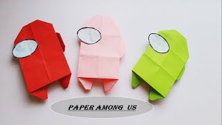 How To Make Easy Paper Among Us For Kids / Nursery Craft Ideas / Paper Craft Easy / KIDS crafts