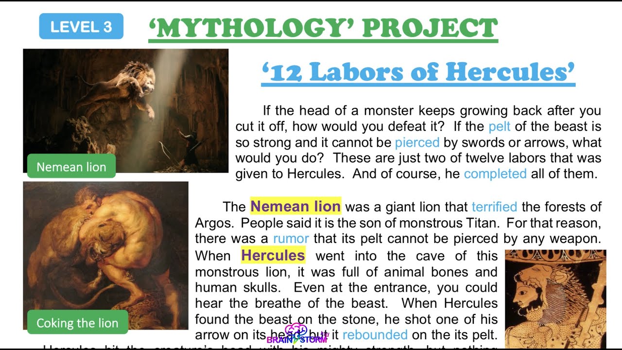 Mythology Project Level 3 Youtube