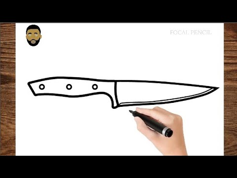 Learn How To Draw A Knife Tools Step By Step Drawing 44 Off