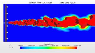 Passive scalar LES-WALE 10% Cust4SuperFineTrimCustPrismShort_2.5E-5s_4_iteration 3.33x slo mo