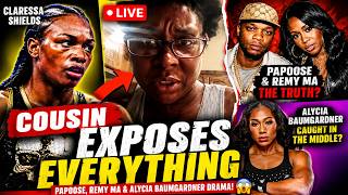 Claressa Shields’ COUSIN EXPOSES EVERYTHING LIVE 😳 Papoose, Remy Ma & Alycia Baumgardner DRAMA!