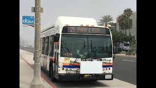 OCTA Route 25 North From Huntington Beach PCH \u0026 1st To Fullerton Park and Ride ( Full Ride)