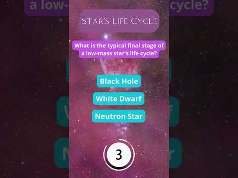 Can you explain the life cycle of a star? Test your astronomy skills!