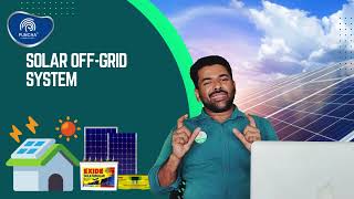 An off-grid solar power system consists of several components | solar Malayalam | solar inverter