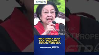 Wartawan Diam saat Megawati Teriak 'Merdeka' #shorts