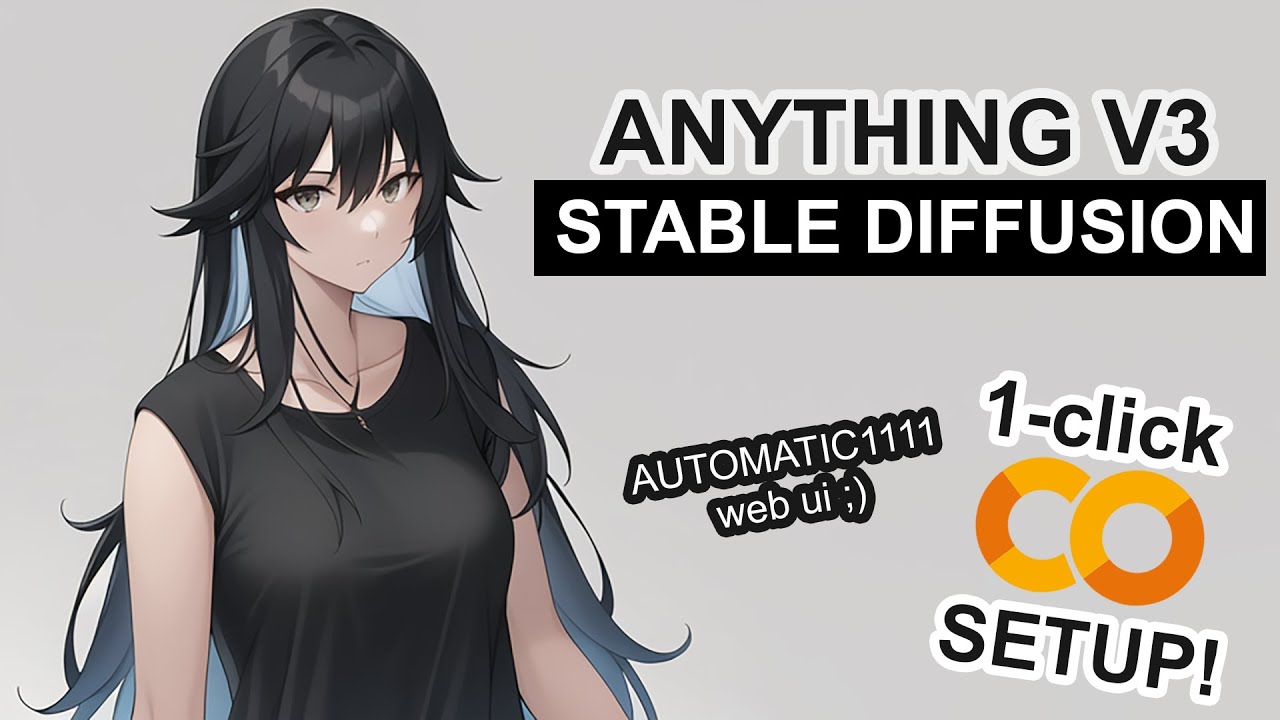 Anything V3 Stable Diffusion 1 Click Google Colab Setup Youtube