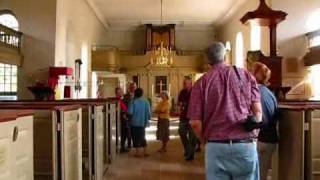 Travel Virginia: Interior of Bruton Parish Church in historic Williamsburg