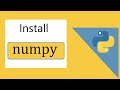 How to install numpy on Python 3.9 Windows 10