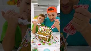 Kids learn how to decorate Gingerbread house!