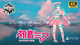 HATSUNE MIKU NEKO GAMEPLAY  -   FORTNITE   - CERO CONSTRUCCION - ZERO BUILD-  PS5 4K 60 FPS