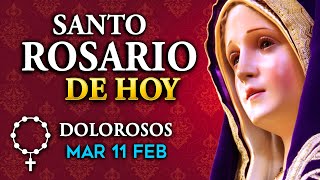 ROSARIO de HOY martes 11 de febrero 2025 | Misterios Dolorosos del Santo Rosario