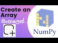 Python Numpy Tutorial - 02 | Create an Array | Sinhala
