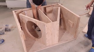 Woodworking Projects - How To Build The Bass Subwoofer 50 Extremely Large | #Stayhome and DIY!