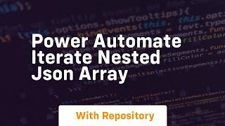 power automate iterate nested json array