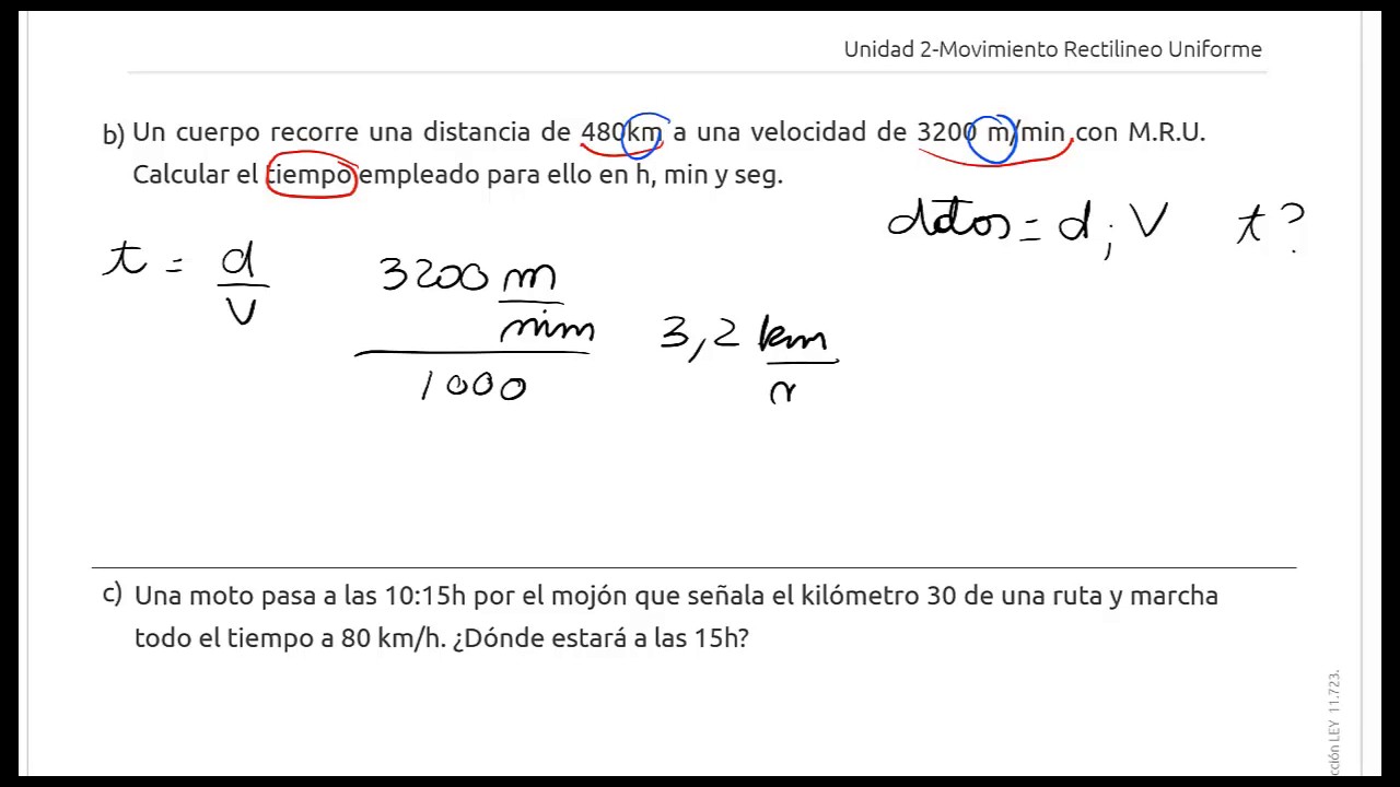 10) B. Problemas Con Unidades De Tiempo - YouTube