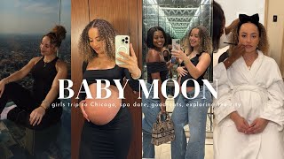 GIRLS BABY MOON TRIP | ahh 8 weeks away from giving birth | girl time | spa date | exploring Chicago