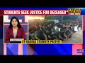 breaking news iit madras student stage protest after ph. d student allegedly died due to suicide