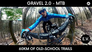 Gravel or Mountain Bike Exploring oldschool trails in the Laurentides Quebec Canada GoPro Max