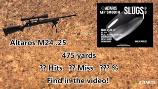 475 yd  Altaros M24, Arken optics and ATP Smooth slugs