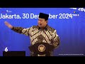 full arahan prabowo soal rencana pembangunan menengah ada prioritas jangan ganggu menkeu