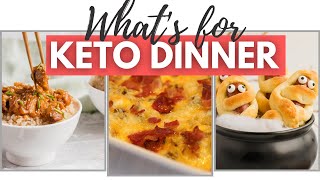 What's for Keto Dinner | Keto Halloween & Easy Dinners for the week