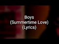 Sabrina Salerno - Boys (Summertime Love) (Lyrics)