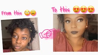 Daring Black lipstick | Nude Face || First Makeup Tutorial 😍💎