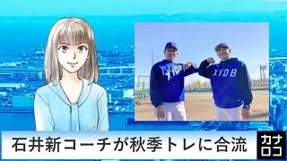 石井新コーチが秋季トレに合流　AIアナ・１１月１６日／神奈川新聞（カナロコ）