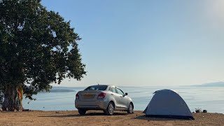 Night Camping ⛺️Vizag Colony Day 1| Hyderabad to Vizag Colony Full details | Telugu Motovlogs